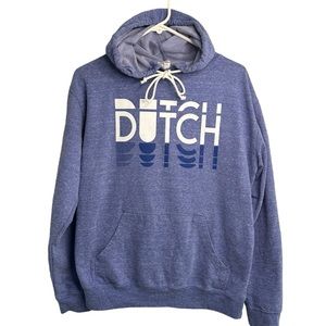 Dutch Bros Blue MEDIUM Lightweight Hoodie DB 1992 Excellent Condition
